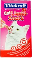 Vitakraft snack cat Liguid hovězí + inulin 6 x 15 g - Pamlsky pro kočky