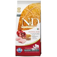 N&D Low Grain Adult Chicken & Pomegranate 12 kg - Granule pro psy