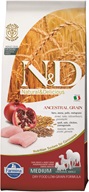 N&D Low Grain Adult Chicken & Pomegranate 12 kg - Granule pro psy