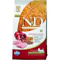 N&D Low Grain Adult Mini Chicken & Pomegranate 2,5 kg - Granule pro psy