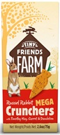 Supreme Tiny FARM Snack Rabbit Mega Crunchers - králík 3 ks, 75 g - Výprodej