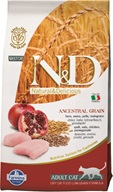 N&D Low Grain Adult Chicken & Pomegranate 1,5 kg - Granule s krátkou exp.
