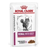 Royal Canin VD Cat kaps. Renal with beef 12 x 85 g - Konzervy pro kočky