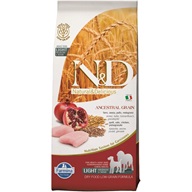 N&D ANCESTRAL GRAIN Light Chicken & Pomegranate Adult Medium & Maxi 12 kg - Granule pro psy