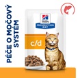 Hill's Prescription Diet Feline c/d kaps. Multicare losos 12 × 85 g - Konzervy pro kočky