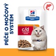 Hill's Prescription Diet Feline c/d kaps. Urinary Stress losos 12 × 85 g - Veterinární diety pro kočky