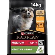 Pro Plan Puppy Medium Healthy Start kuře 12 kg + 2 kg zdarma - Granule pro psy PRO PLAN
