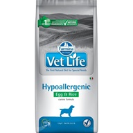 Vet Life Natural Canine Hypoallergenic Egg & Rice 12 kg - Granule pro psy