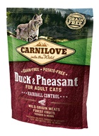 Carnilove Duck & Pheasant for Adult Cats Hairball Control 400 g - Granule s krátkou exp.