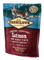 Carnilove Salmon for Adult Cats Sensitive & Long Hair 400 g - Granule pro kočky, krmivo pro kočky