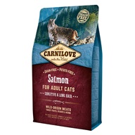 Carnilove Salmon for Adult Cats Sensitive & Long Hair 2 kg - Granule pro kočky, krmivo pro kočky