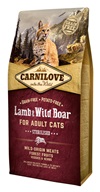 Carnilove Lamb & Wild Boar for Adult Sterilised Cats 6 kg - Granule pro kočky, krmivo pro kočky