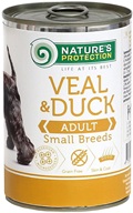 Nature's Protection konzerva Small Veal & Duck 400 g  - Konzervy pro psy