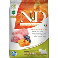 N&D PUMPKIN Dog GF Wild Boar & Apple Adult Mini 7 kg - Granule pro psy