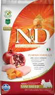 N&D Grain Free Adult Mini Pumpkin Chicken & Pomergranate 2,5 kg - Granule pro psy