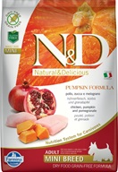 N&D PUMPKIN Dog GF Chicken & Pomegranate Adult Mini 7 kg - Granule pro psy