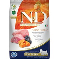 N&D PUMPKIN Dog GF Lamb & Blueberry Adult Mini 7 kg - Granule pro dospělé psy