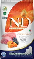 N&D PUMPKIN Dog GF Lamb & Blueberry Puppy Medium & Maxi 2,5 kg - Granule pro štěňata