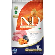 N&D PUMPKIN Dog GF Lamb & Blueberry Puppy Mini 2,5 kg - Granule pro psy