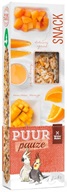 PUUR pauze pták - tyč. papoušek, mango+meruňka 140 g - Výprodej