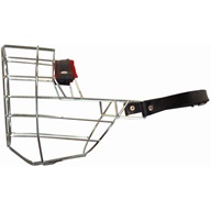 Náhubek kovový Rotwailer - fena, chrom 130 x 150 x 105 mm - Náhubky pro psy