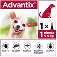 Advantix spot-on pro psy 1,5-4 kg 1x 0,4 ml - Letní tipy