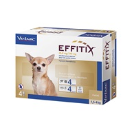 Effitix Spot-on XS a.u.v. 26,8mg/240mg sol 4x0,44 ml - Pipety (Spot On)