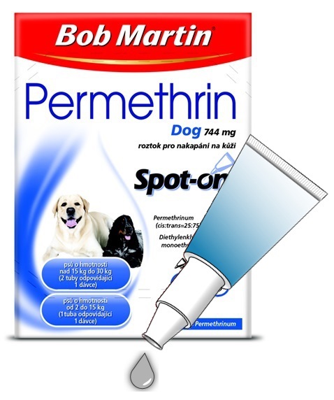 antiparazitika Bob Martin Permethrin nově v nabídce
