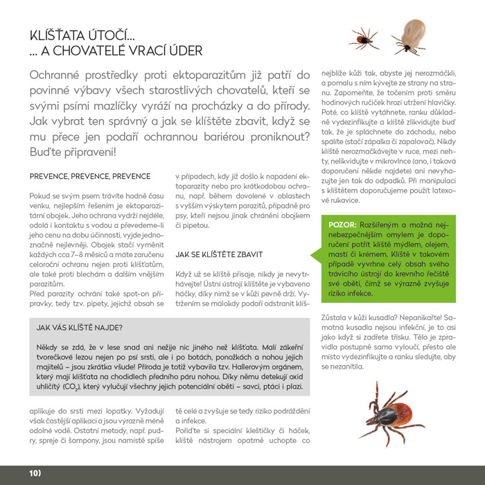 zdravé zvíře ochrana před vnějšími parazity