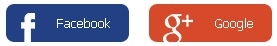 přihlášení přes sociální sítě facebook a google plus