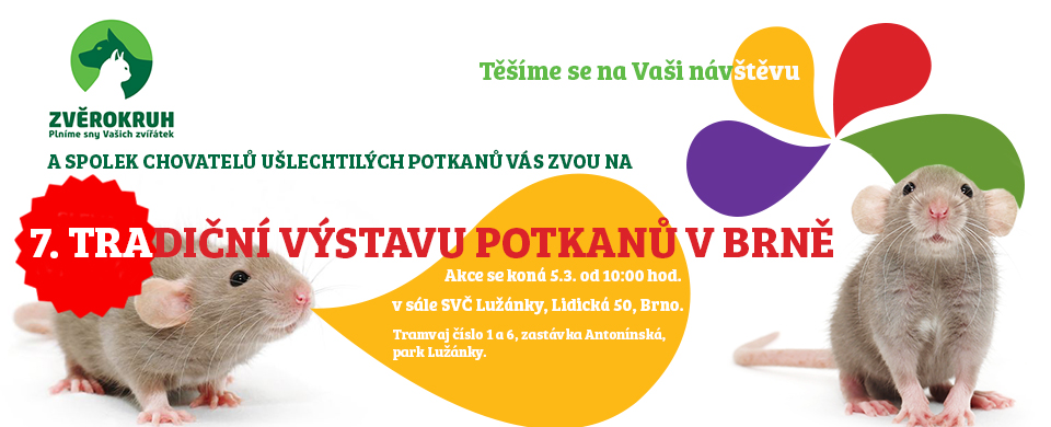 banner výstava potkanů